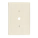 Leviton 1-Gang .406 Inch Hole Device Telephone/Cable Wall Plate Oversized Thermoset Strap Mount Ivory (86113)