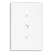 Leviton 1-Gang .406 Inch Hole Device Telephone/Cable Wall Plate Oversized Thermoset Strap Mount White (88113)