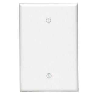 Leviton 1-Gang No Device Blank Wall Plate Oversized Thermoset Box Mount White (88114)