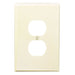Leviton 1-Gang Duplex Device Receptacle Wall Plate Oversized Thermoset Device Mount Ivory (86103)
