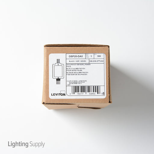 Leviton 20A Fluorescent /Incandescent 120/220/277VAC 60Hz 1HP At 120VAC 2HP At 240VAC Power Pack For Occupancy Sensor (OSP20-DA0)