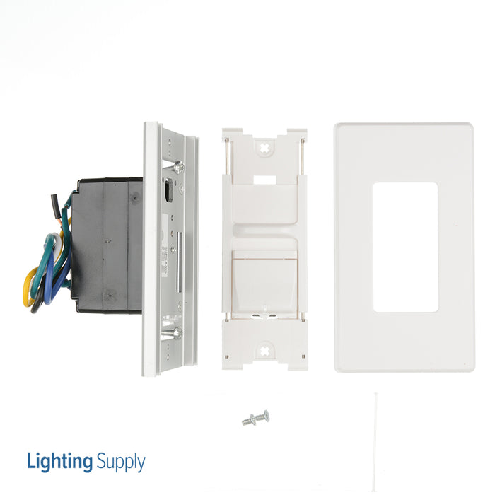 Leviton Product Line Renoir II Load Type Incandescent/Magnetic Low-Voltage Wattage/VA 1000 120V Control Preset Slide White (AWSMT-IBW)