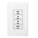 Leviton Provolt Low Voltage Switch 4-Button Compatible With 4-Button Change Kits (RDGSW-4Ex) White With Wall Plate (PLVSW-4LW)