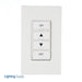 Leviton Provolt Low Voltage Switch 4-Button Compatible With 4-Button Change Kits (RDGSW-4Ex) White With Wall Plate (PLVSW-4LW)