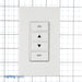 Leviton Provolt Low Voltage Switch 4-Button Compatible With 4-Button Change Kits (RDGSW-4Ex) White With Wall Plate (PLVSW-4LW)