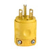 Leviton 15 Amp 250V NEMA 6-15P 2P 3W Plug Straight Blade Grounding Yellow (615PV)