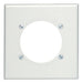 Leviton 2-Gang Flush Mount 2.465 Inch Diameter Device Receptacle Wall Plate Standard Size Thermoset Device Mount White And (80530-W)
