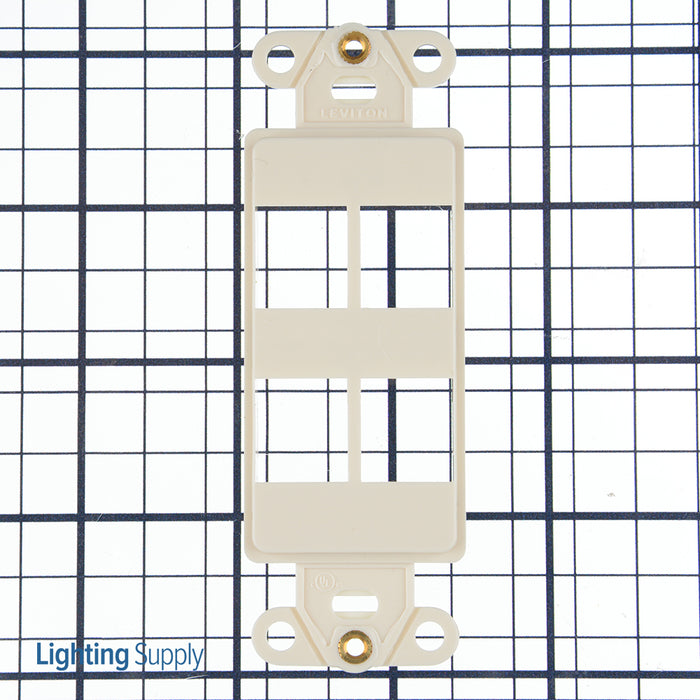 Leviton QuickPort Decora Insert 4-Port Light Almond (41644-T)