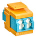 Leviton QuickPort Duplex LC Adapter Shuttered Aqua/Yellow (41086-LLY)