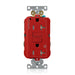 Leviton Red 2 Plug Marked Controlled SmartlockPro GFCI Decora Duplex Receptacle Outlet Extra Heavy Duty Tamper-Resistant 20A 125V Back Or Side Wire (G5362-2TR)
