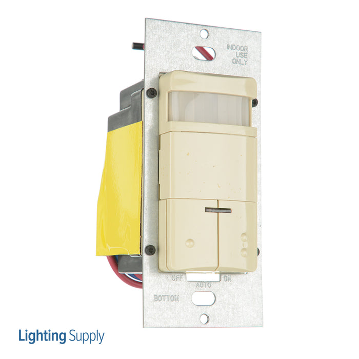 Leviton Relay1 Auto On/Auto Off Relay2 Manual On/Auto Off PIR Occupancy Sensor Vandal-Resistant PIR Lens Manual 2-Pole Wall Switches (ODS0D-TDI)
