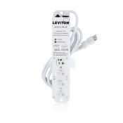 Leviton Renoir II Wall Plate 4 Wide Dimmers Standard Fins Removed Black (AWP00-4E)