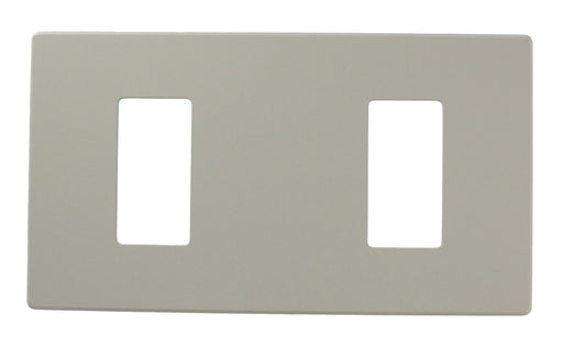 Leviton Renoir II Wall Plate For Use With 3 Narrow Dimmers Standard Fins Removed White (AWP00-30W)
