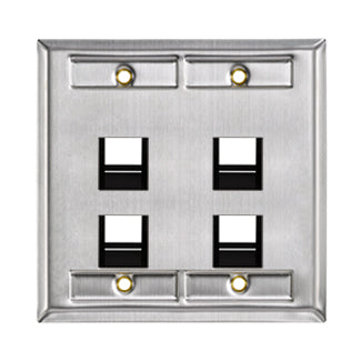 Leviton Renoir II Wall Plate 1 Narrow Dimmer And 4 Wide Dimmers All Fins Remain On White (AWP0F-14W)