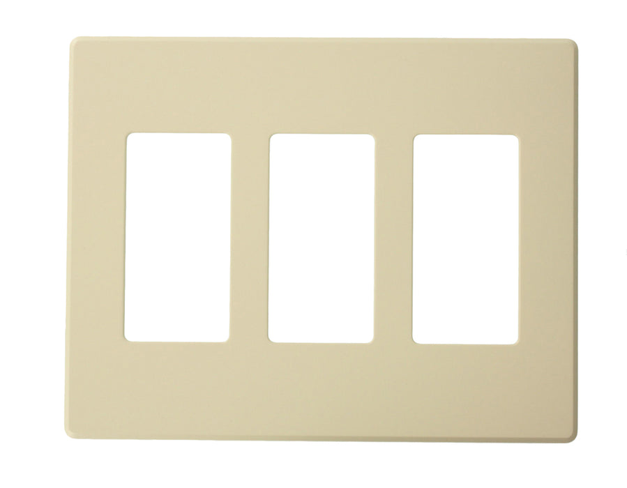 Leviton Renoir II Wall Plate 4 Narrow Dimmers And 1 Wide Dimmer All Fins Remain On Ivory (AWP0F-41I)