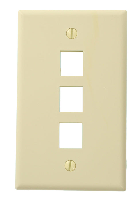 Leviton Renoir II Wall Plate 4 Narrow Dimmers And 1 Wide Dimmer All Fins Remain On Ivory (AWP0F-41I)