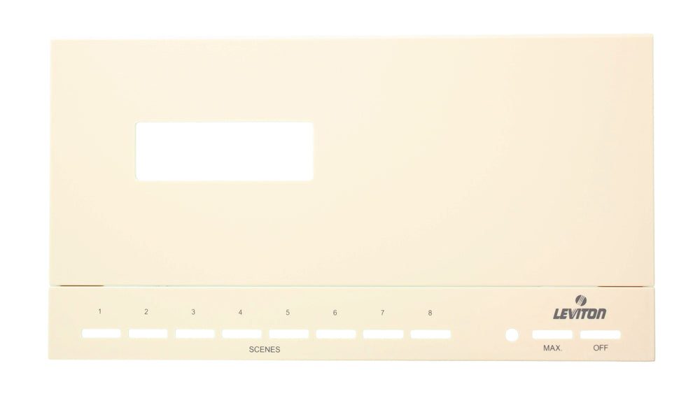 Leviton Renoir II Wall Plate 4 Narrow Dimmers And 2 Wide Dimmers Standard Fins Removed White (AWP00-42W)