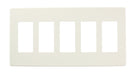 Leviton Renoir II Wall Plate 4 Narrow Dimmers And 4 Wide Dimmers Standard Fins Removed White (AWP00-44W)