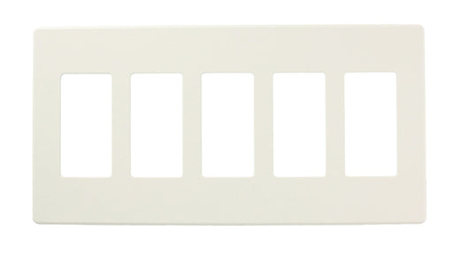 Leviton Renoir II Wall Plate 4 Narrow Dimmers And 4 Wide Dimmers Standard Fins Removed White (AWP00-44W)