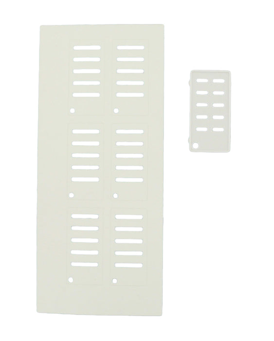 Leviton Renoir II Wall Plate 6 Narrow Dimmers And 4 Wide Dimmers All Fins Remain On Light Almond (AWP0F-64T)