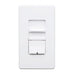 Leviton Renoir II Fan Speed Control Wattage/VA 600/1150/1385 Voltage 120/230/277 Preset Slide Neutral Required White (AWSMT-QAW)