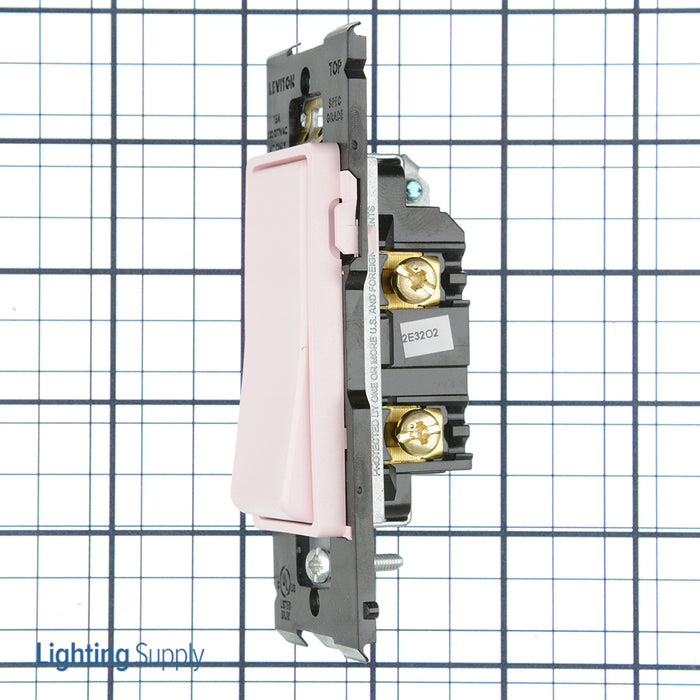 Leviton Renu 15A 120/277VAC Switch For Single-Pole Applications Fresh Pink Lemonade (RE151-FP)