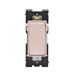 Leviton Renu Switch For 4-Way Applications 15A 120/277VAC Fresh Pink Lemonade (RE154-FP)