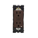 Leviton Renu 15A Tamper-Resistant Self-Test Smartlock GFCI Receptacle 125V NEMA 5-15R Walnut Bark (RGF15-WB)