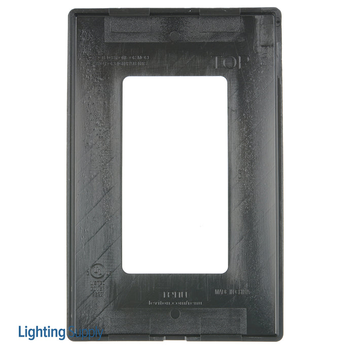 Leviton Renu 1-Gang Wall Plate Onyx Black (REWP1-OB)