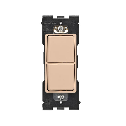 Leviton Renu Combination Switch For Single-Pole Applications 15A-120/277VAC Dapper Tan (RE634-DT)