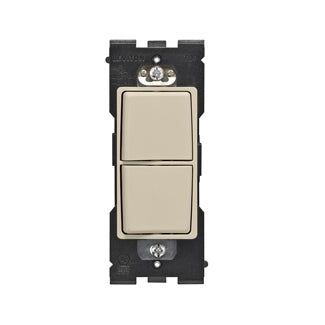Leviton Renu Combination Switch RE634-WC For Single-Pole Applications 15A-120/277VAC Navajo Sand (RE634-NS)
