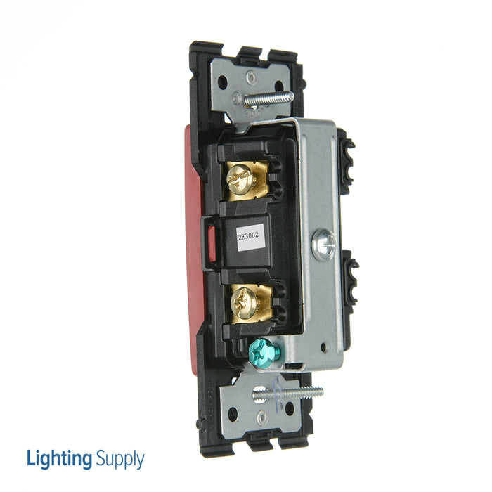 Leviton Renu Combination Switch For Single-Pole Applications 15A-120/277VAC Red Delicious (RE634-RE)