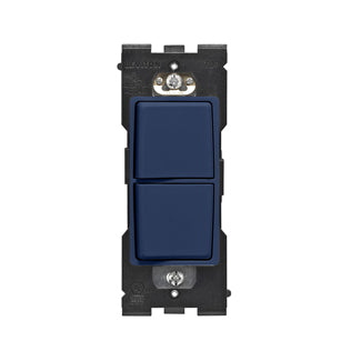 Leviton Renu Combination Switch For Single-Pole Applications 15A-120/277VAC Rich Navy (RE634-RN)