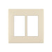 Leviton Renu 2-Gang Wall Plate Gold Coast White (REWP2-GC)