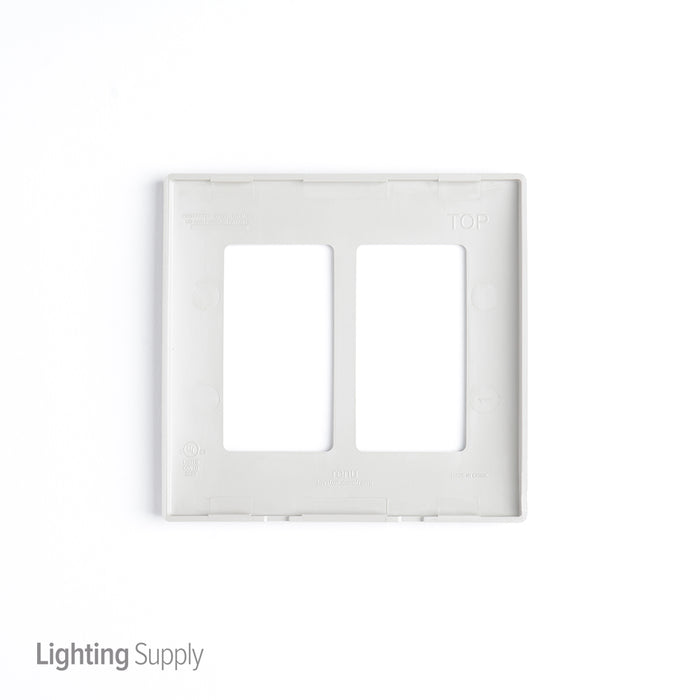 Leviton Renu 2-Gang Wall Plate Wood Smoke (REWP2-WS)