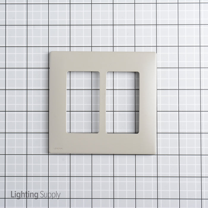 Leviton Renu 2-Gang Wall Plate Wood Smoke (REWP2-WS)