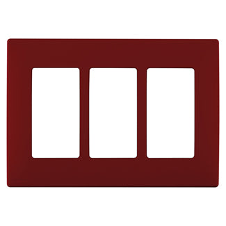 Leviton Renu 3-Gang Wall Plate Red Delicious (REWP3-RE)