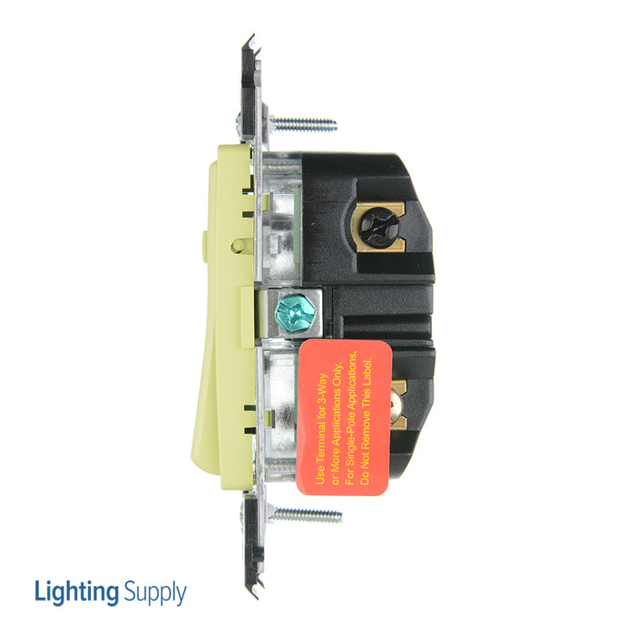 Leviton Renu 600W-120VAC Incandescent 150W LED-CFL Dimmer For Single-Pole 3-Way White LED Indicator/Brightness Display Center-Off Back/Side Wired Two Mounting Screws (REL06-GS)