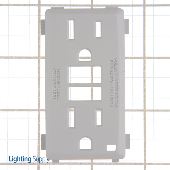 Leviton Renu Color Changing Kit For 15A GFCI Pebble Gray (RKG15-PG)