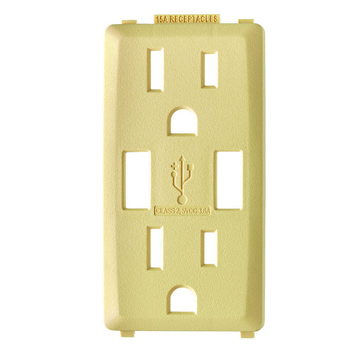 Leviton Renu Color Changing Kit For 15A USB AA Outlet Corn Silk (RKAA1-CS)