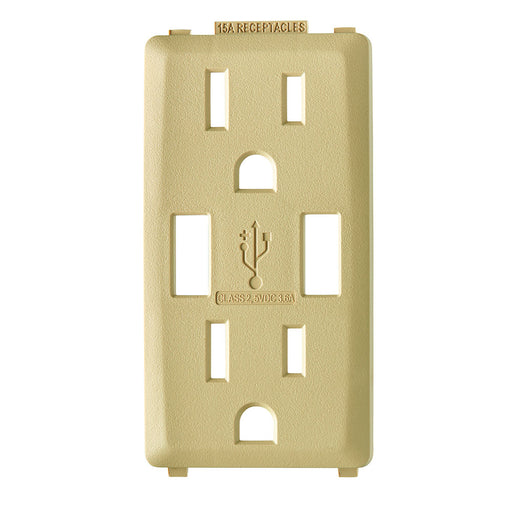 Leviton Renu Color Changing Kit For 15A USB AA Outlet Dapper Tan (RKAA1-DT)