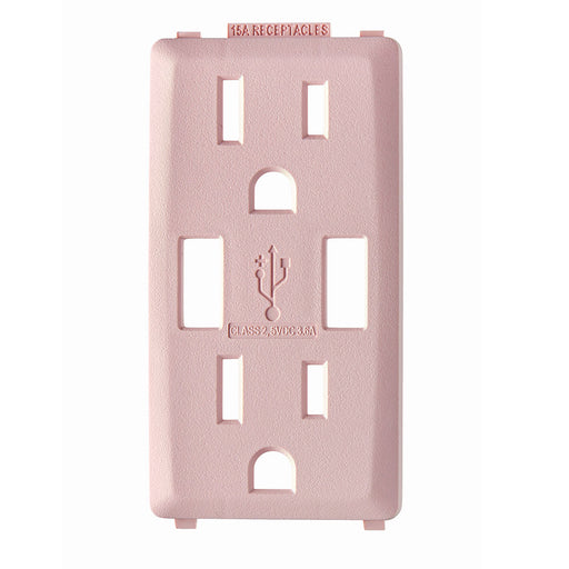 Leviton Renu Color Changing Kit For 15A USB AA Outlet Fresh Pink Lemonade (RKAA1-FP)