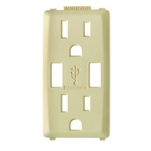 Leviton Renu Color Changing Kit For 15A USB AA Outlet Gold Coast White (RKAA1-GC)