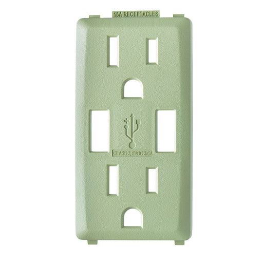 Leviton Renu Color Changing Kit For 15A USB AA Outlet Prairie Sage (RKAA1-PS)