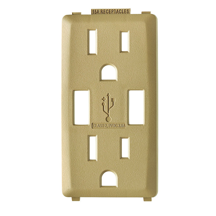 Leviton Renu Color Changing Kit For 15A USB AA Outlet Warm Caramel (RKAA1-WC)