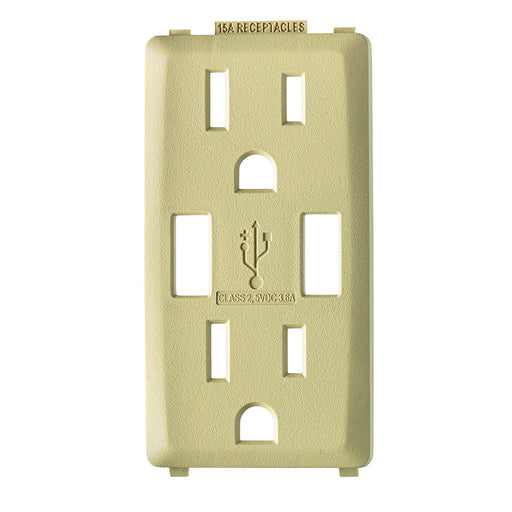 Leviton Renu Color Changing Kit For 15A USB AA Outlet Whispering Wheat (RKAA1-WG)