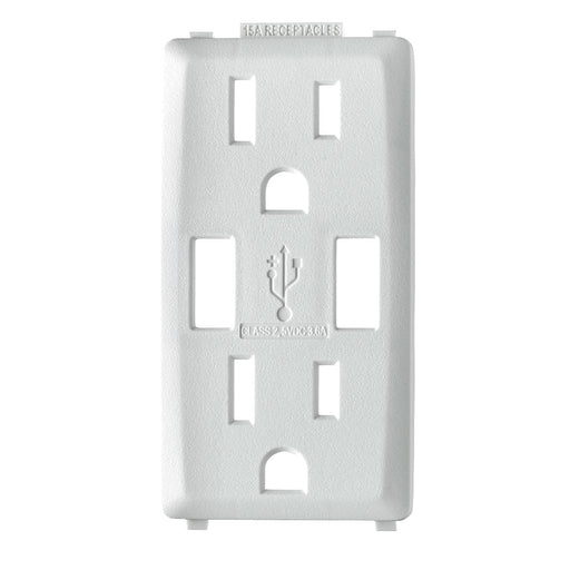 Leviton Renu Color Changing Kit For 15A USB AA Outlet White On White (RKAA1-WW)