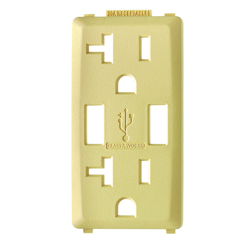 Leviton Renu Color Changing Kit For 20A USB AA Outlet Corn Silk (RKAA2-CS)