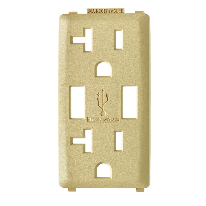 Leviton Renu Color Changing Kit For 20A USB AA Outlet Dapper Tan (RKAA2-DT)