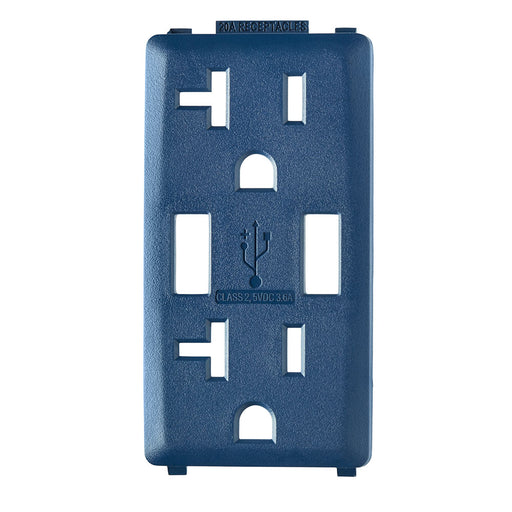 Leviton Renu Color Changing Kit For 20A USB AA Outlet Rich Navy (RKAA2-RN)